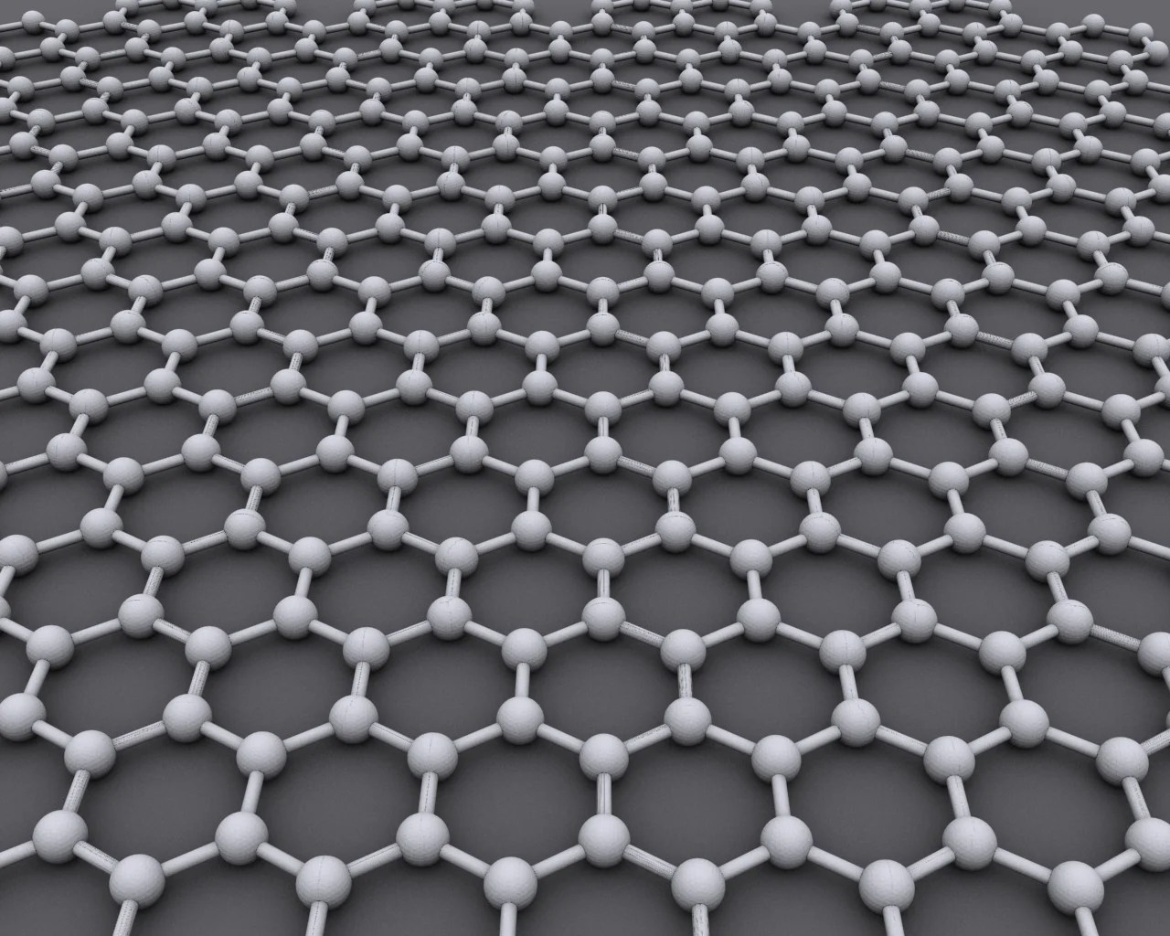Hexagonal lattice structure of graphene