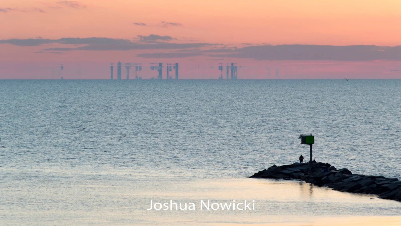 Types of mirages in different conditions